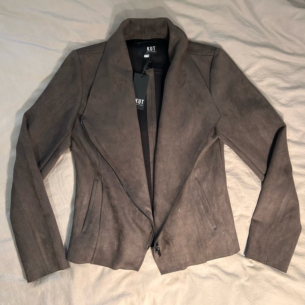 NWT Faux suede jacket